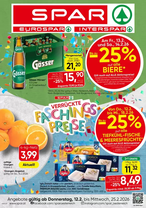 Spar Katalog in Liebenfels | Aktuelle Schnäppchen und Angebote | 2026-02-12T00:00:00.000Z - 2026-02-25T00:00:00.000Z