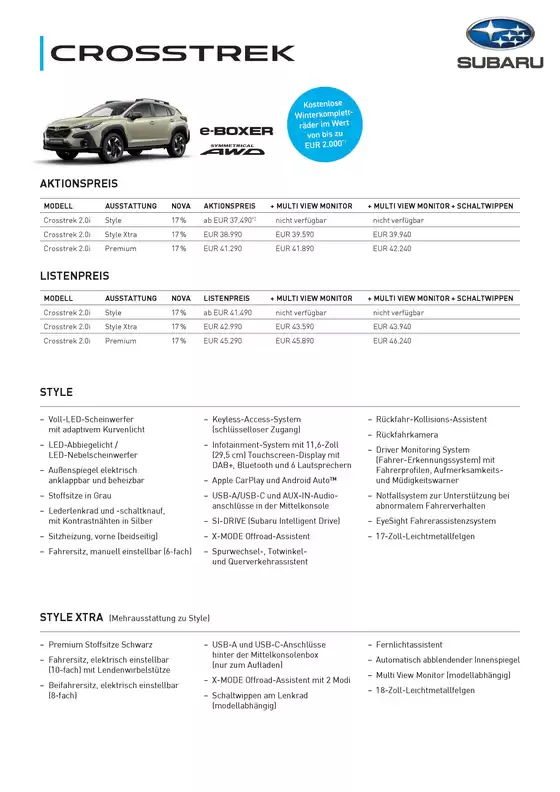 Subaru Katalog in Stockerau | Aktuelle Schnäppchen und Angebote | 2026-02-13T00:00:00.000Z - 2026-02-27T00:00:00.000Z