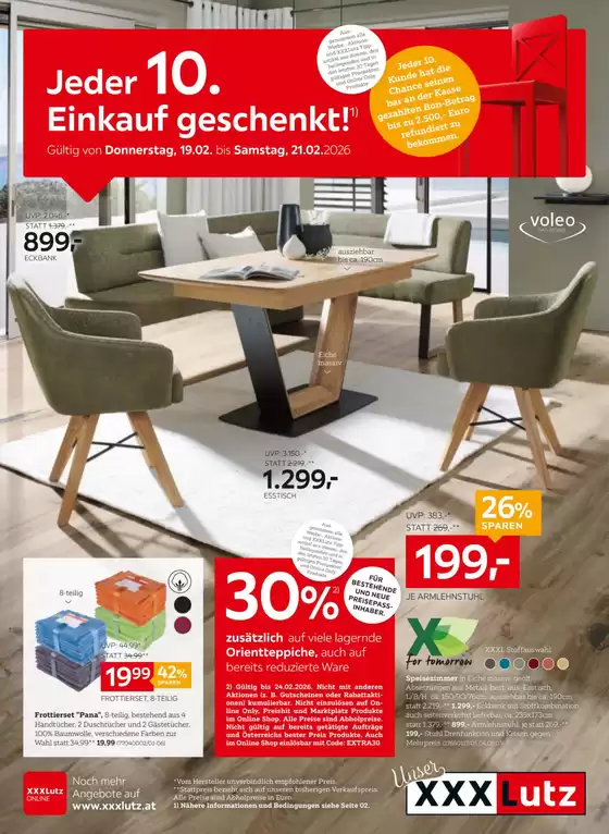 XXXLutz Katalog in Wals-Siezenheim | Tolles Angebot für Schnäppchenjäger | 2026-02-17T00:00:00.000Z - 2026-02-24T00:00:00.000Z