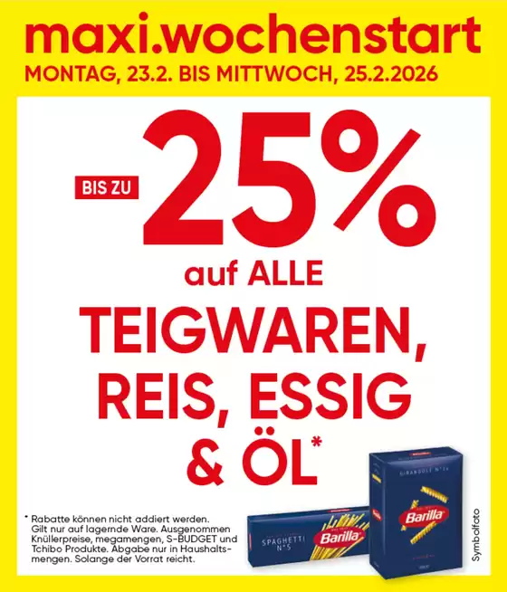 Maximarkt Katalog in Wals-Siezenheim | Maximarkt flugblatt | 2026-02-23T00:00:00.000Z - 2026-02-25T00:00:00.000Z