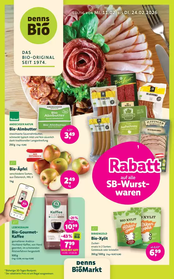 Denn's Biomarkt Katalog | Unsere besten Schnäppchen | 2026-02-11T00:00:00.000Z - 2026-02-24T00:00:00.000Z