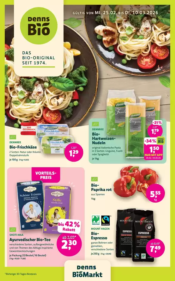 Denn's Biomarkt Katalog | Sonderangebote für Sie | 2026-02-25T00:00:00.000Z - 2026-03-10T00:00:00.000Z