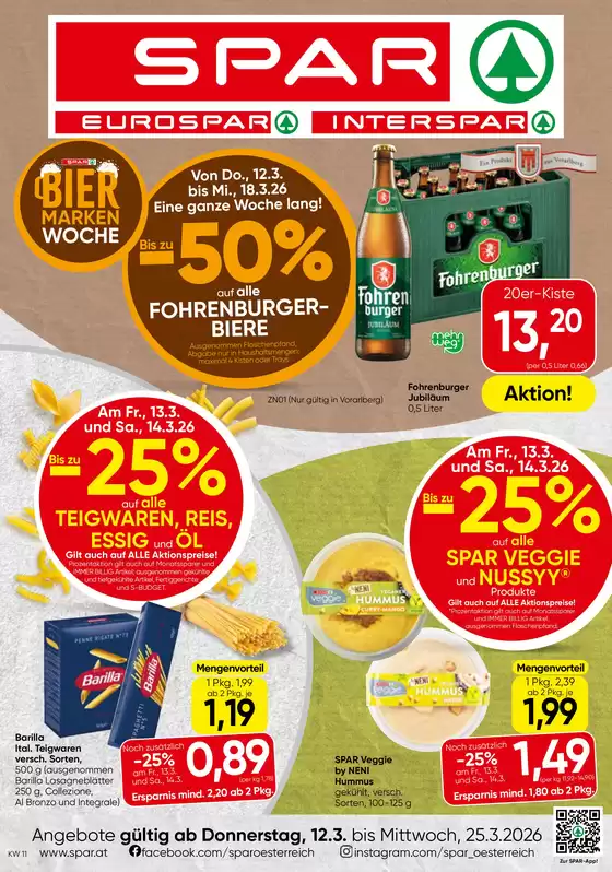 Spar Katalog in Perchtoldsdorf | Angebote für Schnäppchenjäger | 2026-03-12T00:00:00.000Z - 2026-03-25T00:00:00.000Z