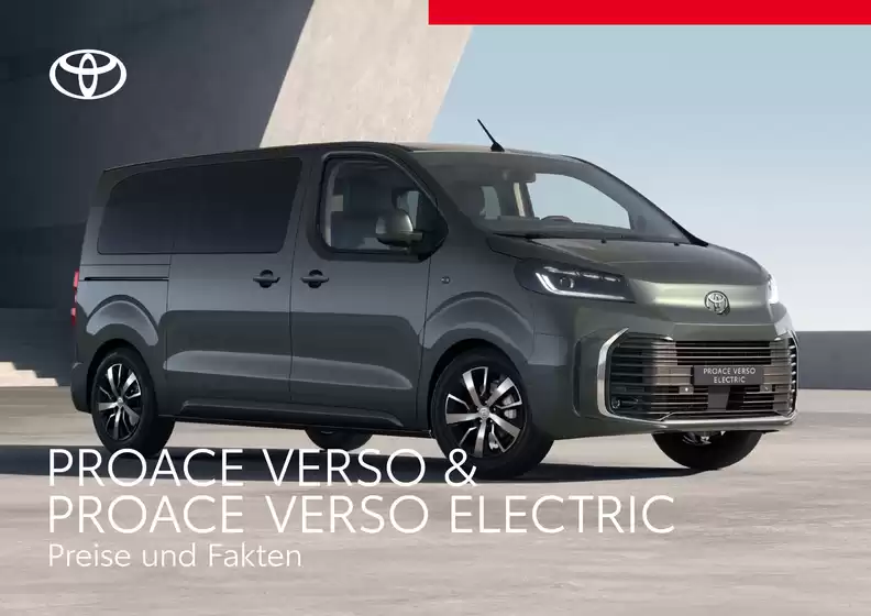 Toyota Katalog in Klagenfurt am Wörthersee | Proace verso | 2026-03-12T00:00:00.000Z - 2026-03-26T00:00:00.000Z