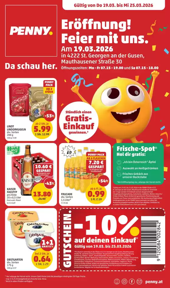 Penny Katalog in Graz | Exklusive Deals und Schnäppchen | 2026-03-19T00:00:00.000Z - 2026-03-25T00:00:00.000Z