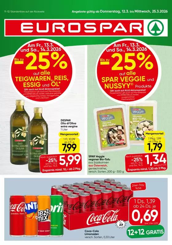Eurospar Katalog in Tadten | Top-Angebote für alle Schnäppchenjäger | 2026-03-18T00:00:00.000Z - 2026-04-01T00:00:00.000Z