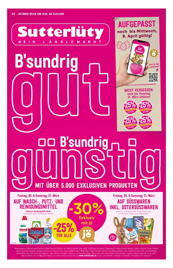 Sutterlüty Katalog in Gaißau | FB KW12 2026 A3 WEB | 2026-03-19T00:00:00.000Z - 2026-03-24T00:00:00.000Z