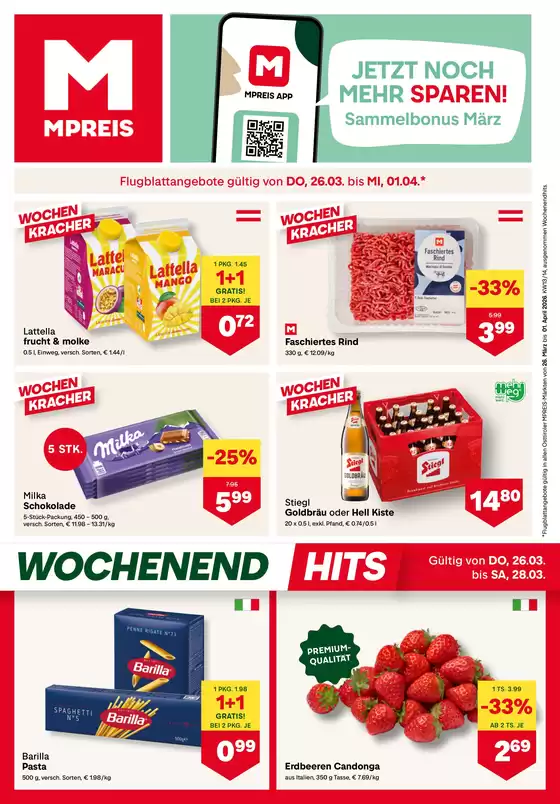 MPreis Katalog in Feldbach | FB KW13 2026 Osttirol | 2026-03-26T00:00:00.000Z - 2026-04-01T00:00:00.000Z