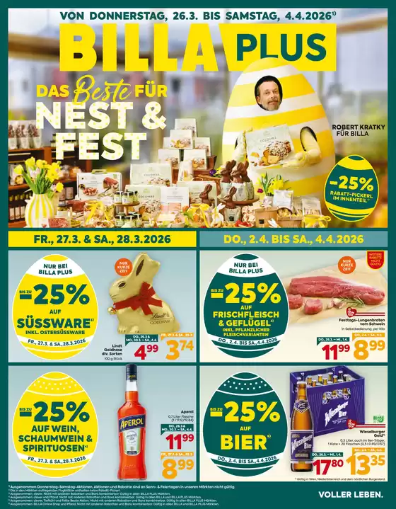 BILLA PLUS Katalog in Hundsheim | BILLA PLUS FB KW13 2026 Wien | 2026-03-26T00:00:00.000Z - 2026-04-04T00:00:00.000Z