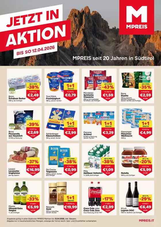 MPreis Katalog in Hundsheim | DM KW14 15 2026 Ansicht | 2026-03-27T00:00:00.000Z - 2026-04-12T00:00:00.000Z