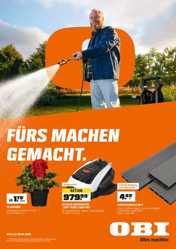 OBI Katalog in Hundsheim | FÜRS MACHEN GEMACHT. | 2026-03-26T00:00:00.000Z - 2026-04-30T00:00:00.000Z