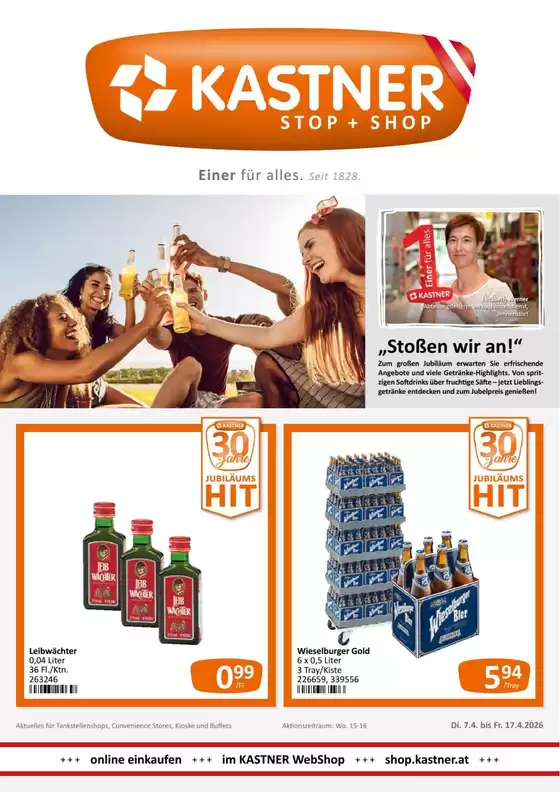 Kastner Katalog in Hundsheim | Tolles Angebot für Schnäppchenjäger | 2026-04-07T00:00:00.000Z - 2026-04-17T00:00:00.000Z