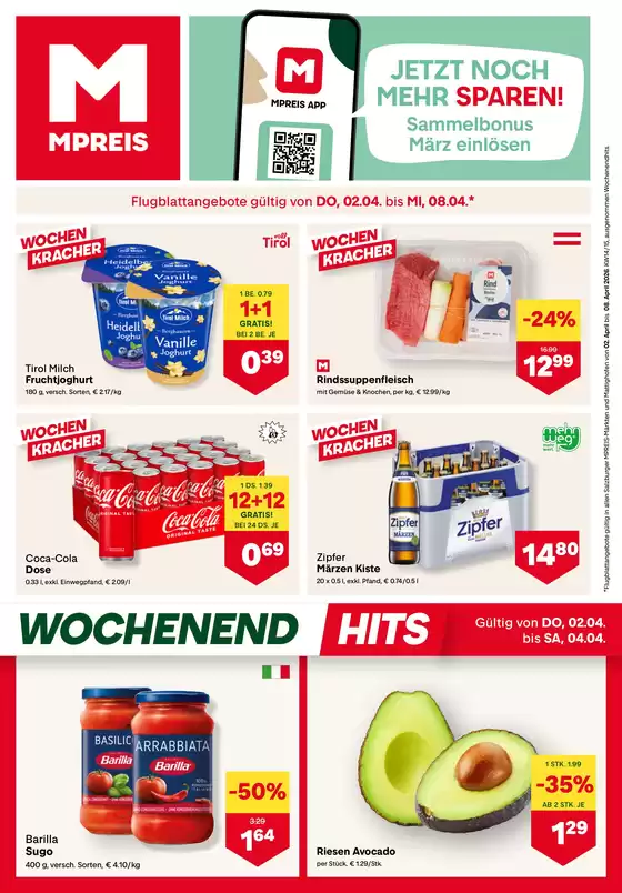 MPreis Katalog | FB KW14 2026 Salzburg | 2026-04-02T00:00:00.000Z - 2026-04-08T00:00:00.000Z