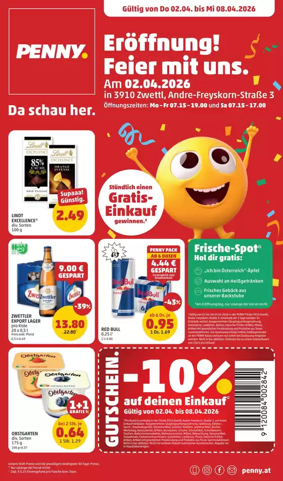 Penny Katalog in Feldkirch | Top-Angebote für Sparfüchse | 2026-04-02T00:00:00.000Z - 2026-04-08T00:00:00.000Z