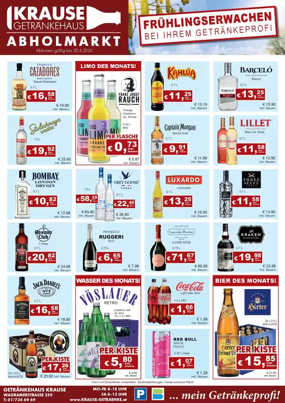 Krause Getränke Katalog in Gerlos | 2026 04 krause aktionsblatt april neu | 2026-04-02T00:00:00.000Z - 2026-04-30T00:00:00.000Z