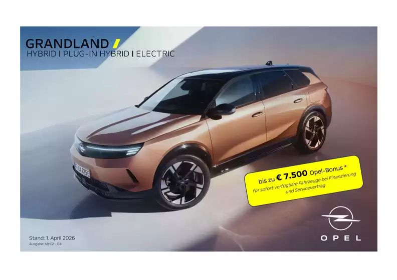 Opel Katalog in Linz | OPEL GRANDLAND Preisliste MYC2 03 01.04.2026 | 2026-04-02T00:00:00.000Z - 2026-04-16T00:00:00.000Z
