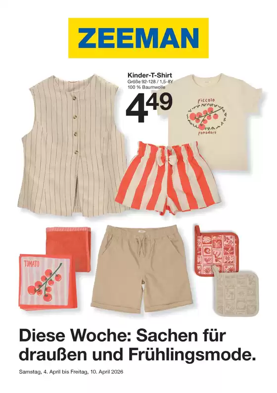 Zeeman Katalog | Zeeman Woche 13 Samstag 21. März bis Freitag 3. April 2026. | 2026-04-04T00:00:00.000Z - 2026-04-10T00:00:00.000Z