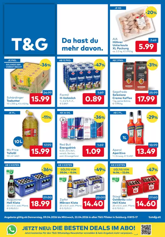T&G Katalog in Telfs | TG flugblatt Salzburg. | 2026-04-09T00:00:00.000Z - 2026-04-22T00:00:00.000Z
