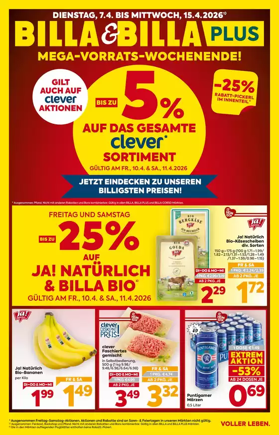 Billa Katalog in Vösendorf | BILLA FB KW15 2026 Wien | 2026-04-07T00:00:00.000Z - 2026-04-15T00:00:00.000Z