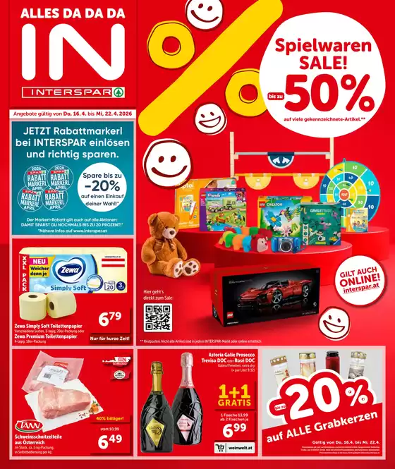 Interspar Katalog in Steyr | Rabatte und Aktionen | 2026-04-16T00:00:00.000Z - 2026-04-22T00:00:00.000Z