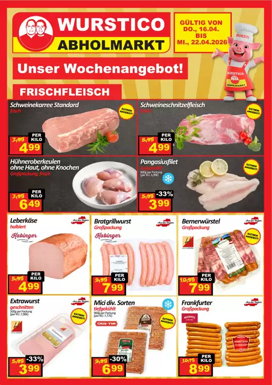 Wurstico Katalog in Schwaz | Wurstico flugblatt | 2026-04-16T00:00:00.000Z - 2026-04-22T00:00:00.000Z