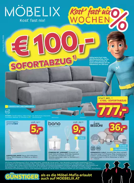 Möbelix Katalog in Innsbruck | Möbelix flugblatt | 2026-04-21T00:00:00.000Z - 2026-04-27T00:00:00.000Z
