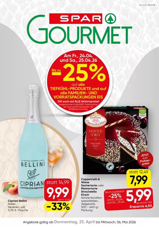 SPAR-Gourmet Katalog | SPAR-Gourmet flugblatt | 2026-04-23T00:00:00.000Z - 2026-05-06T00:00:00.000Z