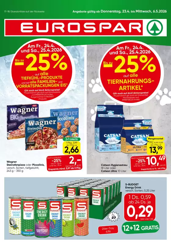 Eurospar Katalog in Wolfsegg am Hausruck | Unsere besten Angebote für Sie | 2026-04-23T00:00:00.000Z - 2026-05-06T00:00:00.000Z