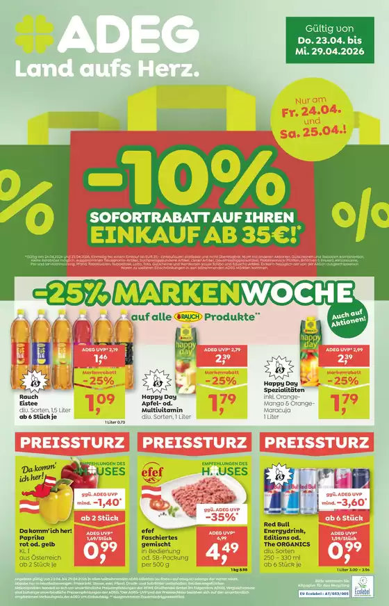 ADEG Katalog | Tolles Angebot für Schnäppchenjäger | 2026-04-23T00:00:00.000Z - 2026-04-29T00:00:00.000Z