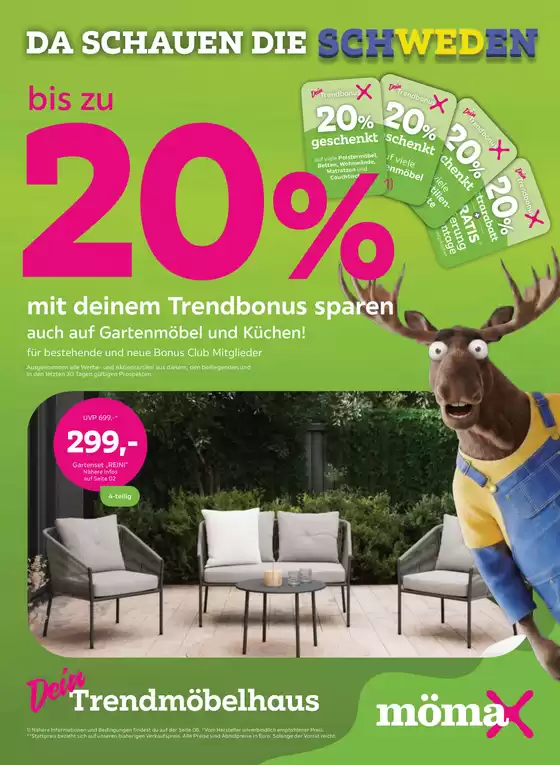 Mömax Katalog in Vösendorf | bis zu 20 mit deinem Trendbonus sparen | 2026-04-28T00:00:00.000Z - 2026-05-04T00:00:00.000Z