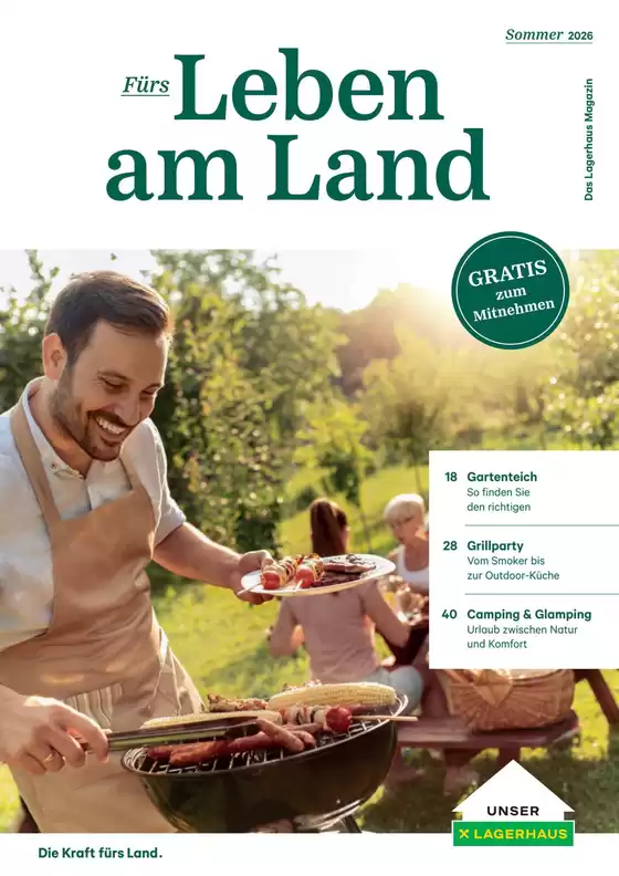 Lagerhaus Katalog | Magazin furs leben am land sommer 2026 | 2026-06-01T00:00:00.000Z - 2026-08-31T00:00:00.000Z