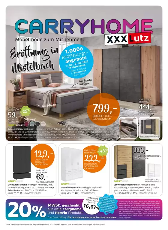 XXXLutz Katalog in Mischendorf | Tolles Angebot für Schnäppchenjäger | 2026-05-01T00:00:00.000Z - 2026-05-31T00:00:00.000Z