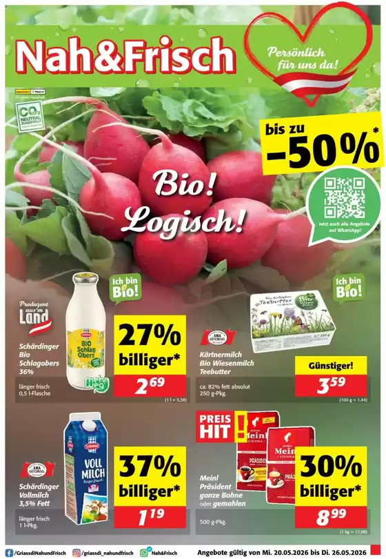 Nah & Frisch Katalog | Tolles Angebot für Schnäppchenjäger | 2026-05-20T00:00:00.000Z - 2026-05-26T00:00:00.000Z