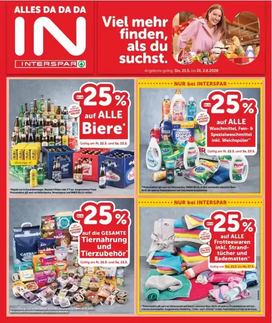 Interspar Katalog in Schildorn | Aktuelle Schnäppchen und Angebote | 2026-05-21T00:00:00.000Z - 2026-06-02T00:00:00.000Z