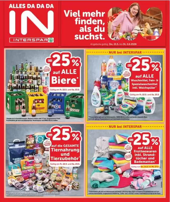 Interspar Katalog in Schildorn | Attraktive Sonderangebote für alle | 2026-05-21T00:00:00.000Z - 2026-06-02T00:00:00.000Z