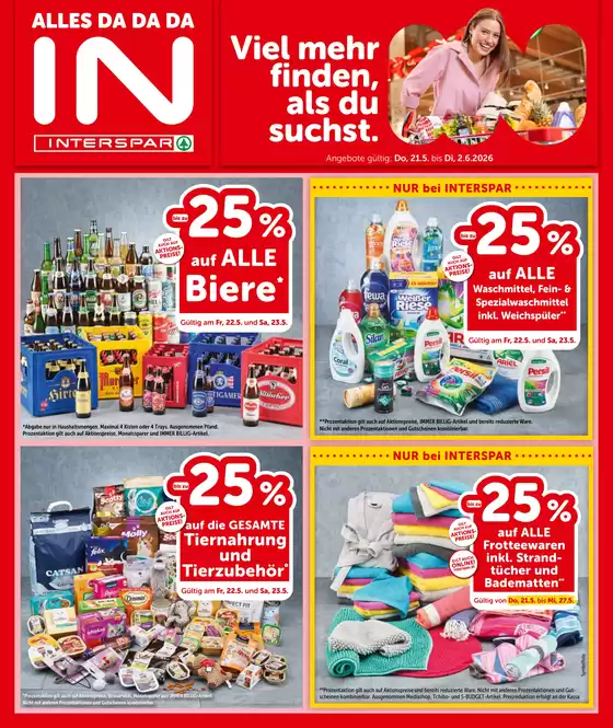 Interspar Katalog in Schildorn | Exklusive Deals für unsere Kunden | 2026-05-21T00:00:00.000Z - 2026-06-02T00:00:00.000Z