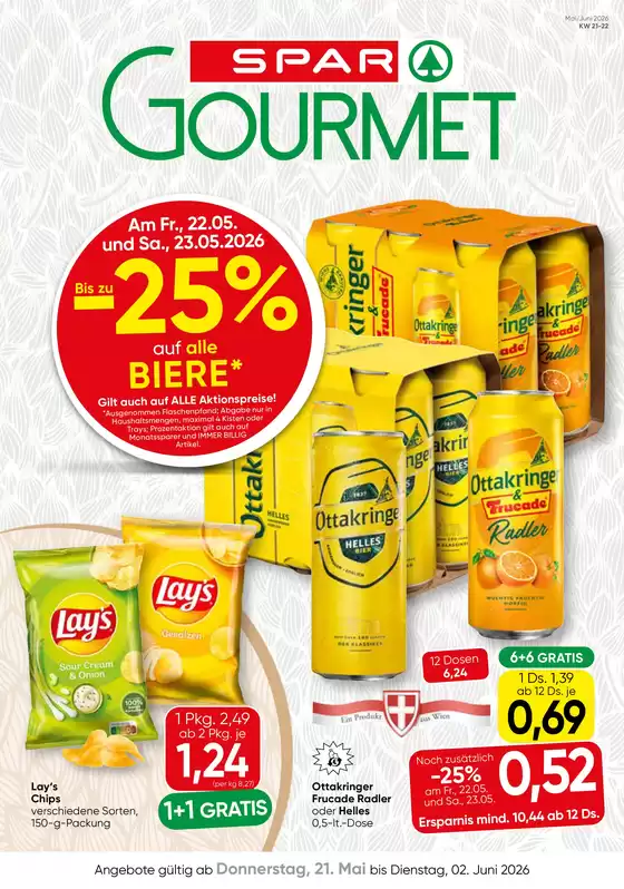 SPAR-Gourmet Katalog in Mitterdorf an der Raab | Top-Angebote für Sparfüchse | 2026-05-21T00:00:00.000Z - 2026-06-02T00:00:00.000Z