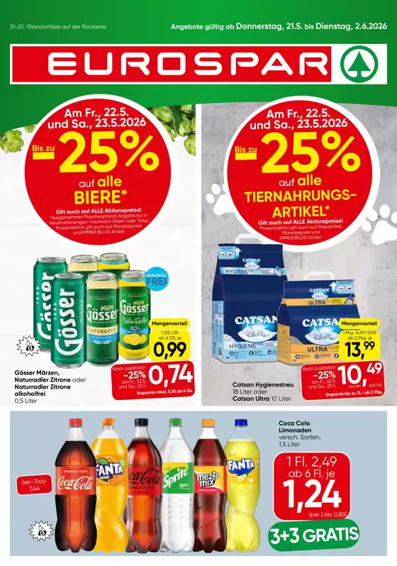 Eurospar Katalog | Attraktive Sonderangebote für alle | 2026-05-21T00:00:00.000Z - 2026-06-02T00:00:00.000Z