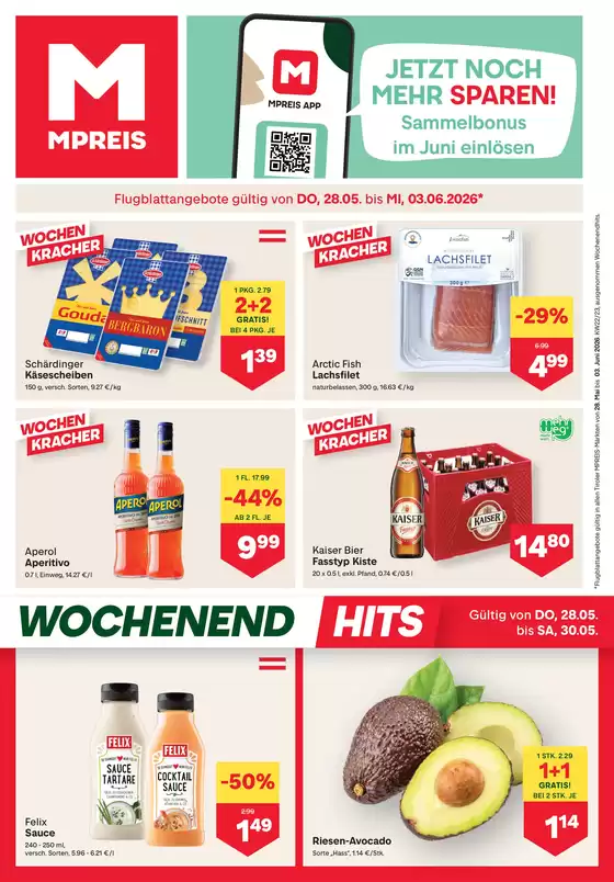 MPreis Katalog in Wörgl | FB KW22 2026 Tirol | 2026-05-28T00:00:00.000Z - 2026-06-02T00:00:00.000Z