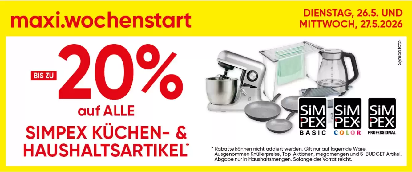 Maximarkt Katalog in Wörgl | Exklusive Deals für unsere Kunden | 2026-05-26T00:00:00.000Z - 2026-05-27T00:00:00.000Z
