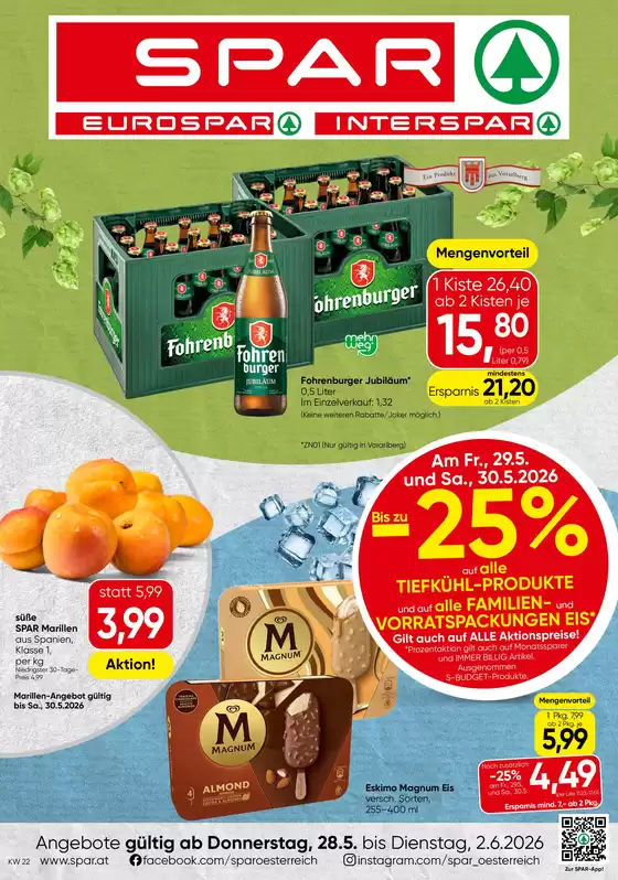 Eurospar Katalog in Bruck an der Mur | Angebote für Schnäppchenjäger | 2026-05-28T00:00:00.000Z - 2026-06-02T00:00:00.000Z