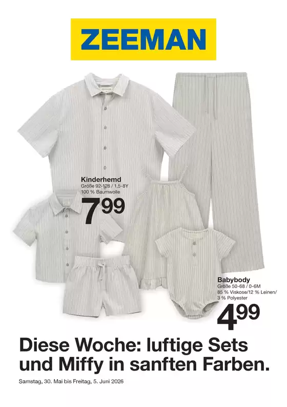 Zeeman Katalog | Zeeman Woche 23 Samstag 30. Mai bis Freitag 5. Juni 2026. | 2026-05-30T00:00:00.000Z - 2026-06-05T00:00:00.000Z