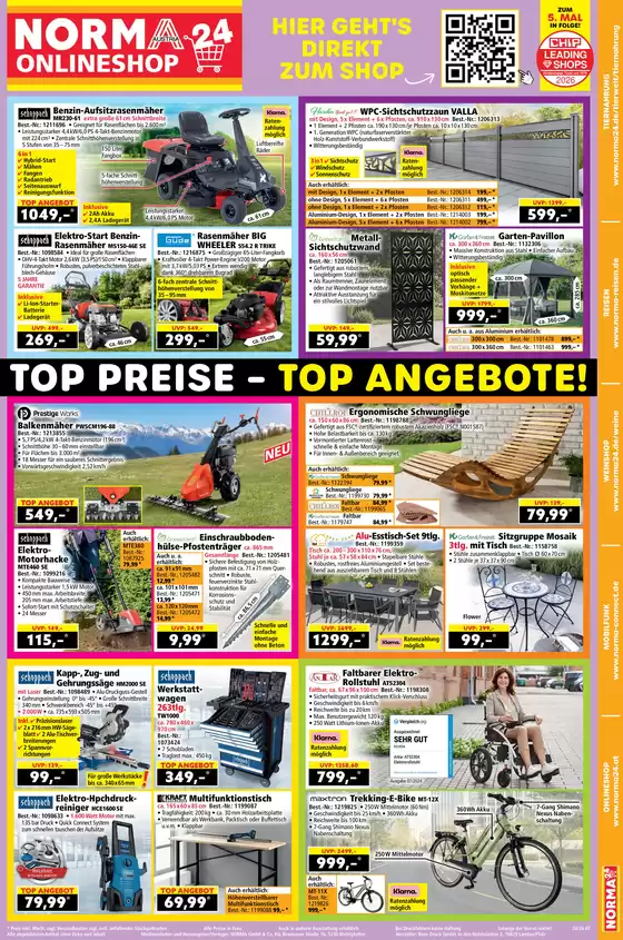 Norma Katalog | Kw24 2026 NORMA24 Prospektbeilage AT | 2026-05-31T00:00:00.000Z - 2026-05-31T00:00:00.000Z