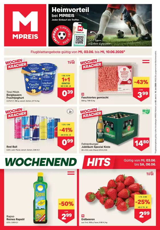 MPreis Katalog | FB KW23 2026 V | 2026-06-03T00:00:00.000Z - 2026-06-10T00:00:00.000Z