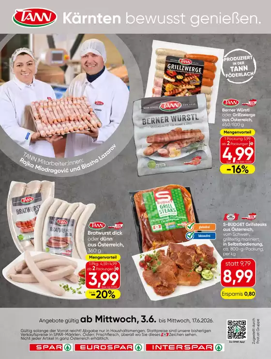 Spar Katalog | Sonderangebote für Sie | 2026-06-03T00:00:00.000Z - 2026-06-17T00:00:00.000Z
