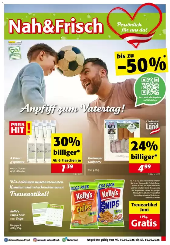 Nah & Frisch Katalog | Tolle Rabatte auf ausgewählte Produkte | 2026-06-10T00:00:00.000Z - 2026-06-16T00:00:00.000Z