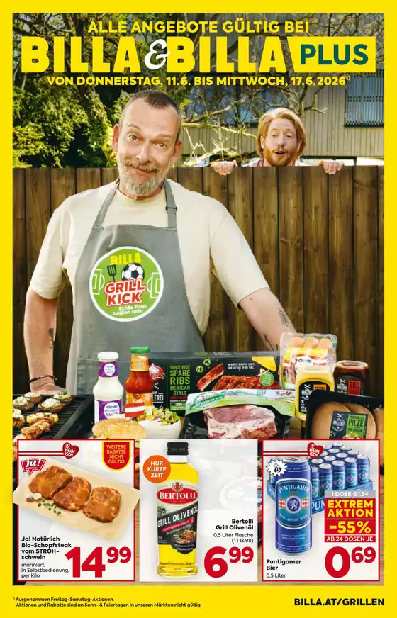 BILLA PLUS Katalog | BILLA Grillen Beileger KW24 2026 | 2026-06-11T00:00:00.000Z - 2026-06-17T00:00:00.000Z