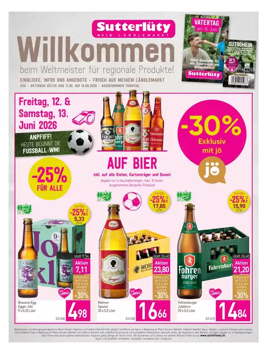 Sutterlüty Katalog | Sutterlüty flugblatt | 2026-06-11T00:00:00.000Z - 2026-06-16T00:00:00.000Z