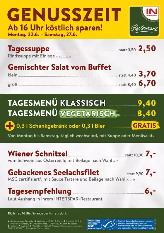 Interspar Restaurant Katalog | Happy hour kw26 | 2026-06-22T00:00:00.000Z - 2026-06-27T00:00:00.000Z