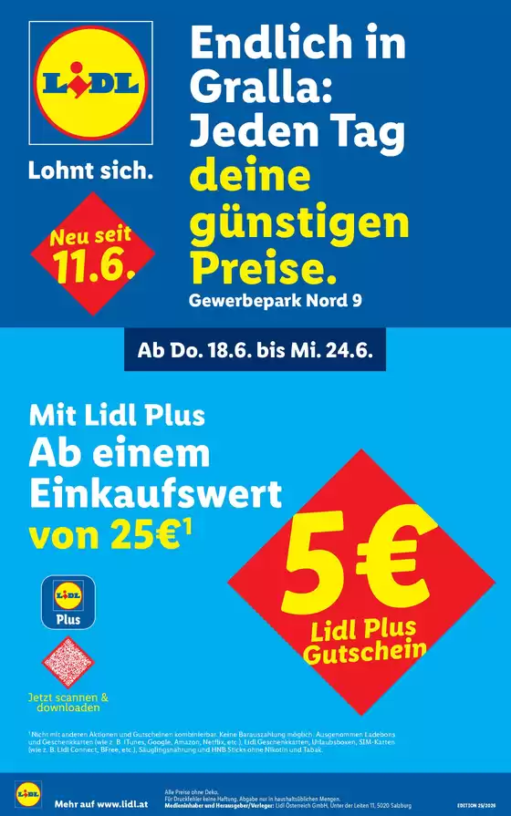 Lidl Katalog | Jeden Tag deine günstigen Preise | 2026-06-18T00:00:00.000Z - 2026-06-24T00:00:00.000Z